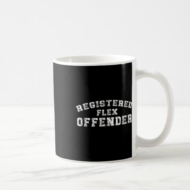 Kroppsbyggande Registrerad Flex Förbrytare Träning Kaffemugg (Höger)