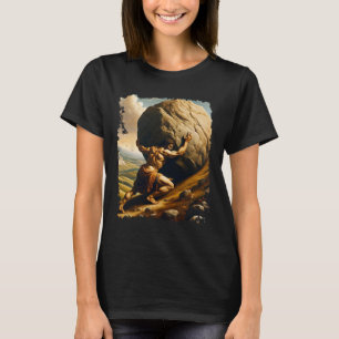 Kroppsbyggande Sisyfos Uthållighet Klick Konst Gre T Shirt
