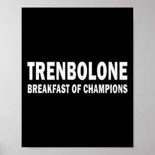 Kroppsbyggande Steroid Trenbolone Frukost För Mäst Poster