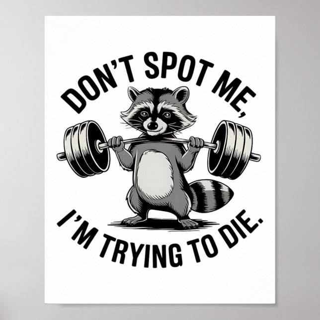 Kroppsbyggande träning Spotta mig inte, jag försök Poster (Framsidan)