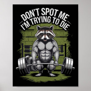 Kroppsbyggande träning Spotta mig inte, jag försök Poster