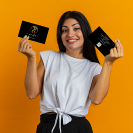 Kroppsform Skulpting Massage Guld Logotyp QR-kod Visitkort