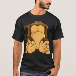 Kroppskonstruktion, huvudlös chimpanze Funny Ape T Shirt