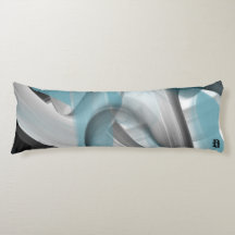 Kroppskudde Abstrakt Inredningsdetalj Blå Ocean