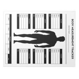 Kroppsmätning Viktförlust Fitness Tracker Boy Anteckningsblock