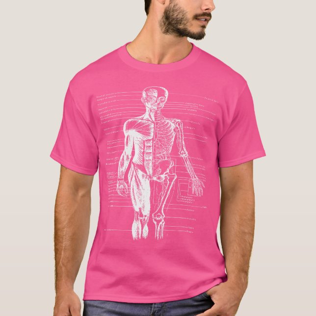Kroppsmuskelanatomi Doktor T Shirt (Framsida)