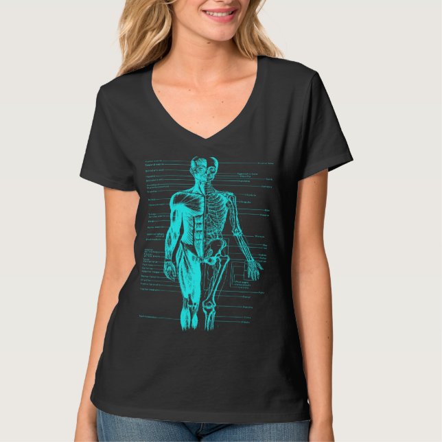 Kroppsmuskeln Anatomi Doktor Nurse Baby blue T Shirt (Framsida)