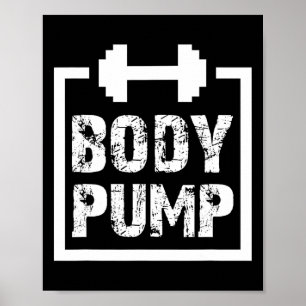 Kroppspumpen Fitness Motivation T Shirt - bodybuil Poster
