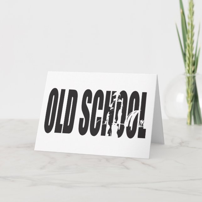 Kroppsrörelse för byggnad - styrka Old school Kort (Framsida)
