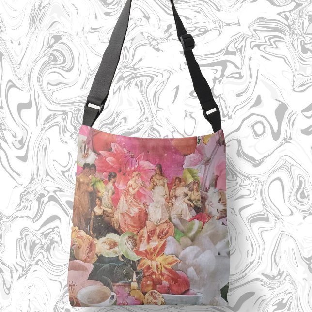 Kroppssäck Boho kor med blommigt dam Axelväska (Skapare uppladdad)