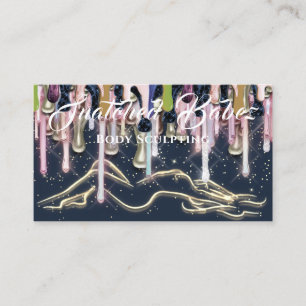Kroppsskulptera Beauty Anpassningsbar Logotyp Mass Visitkort