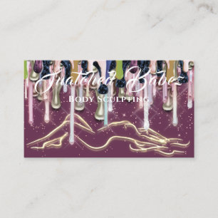 Kroppsskulptera Beauty Anpassningsbar Logotyp Mass Visitkort
