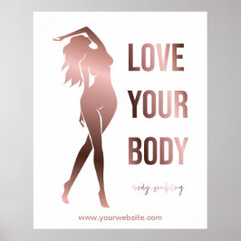 Kroppsskulpterande kropp som konturerar formad spa poster