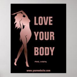 Kroppsskulpterande kropp som konturerar formen av  poster