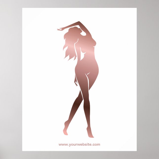 Kroppsskulpterande kropp som konturerar formen av  poster (Framsidan)