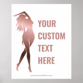 Kroppsskulptering av kvinnlig nyans poster