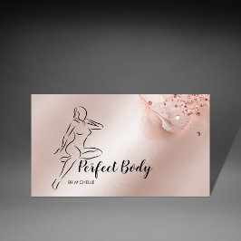 Kroppsskulptering öglande träningsverksamhet visitkort