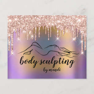 Kroppsskulpteringsformar Ro Glitter Flygblad