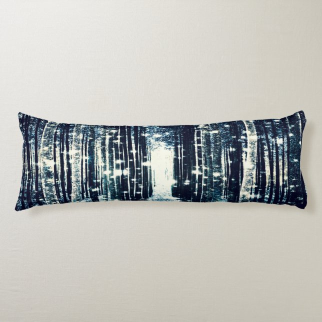 Kroppsstift: Magic Forest Teal Grått Elegance Kroppskudde (Framsidan)