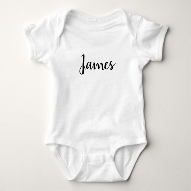 Kroppsstram overall med eget namn, snygg typsnitt  t shirt (Framsida)
