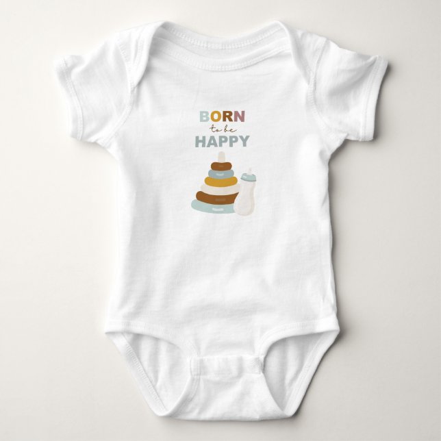 Kroppsstrumpa för bebisar som är född att vara lyc t shirt (Framsida)