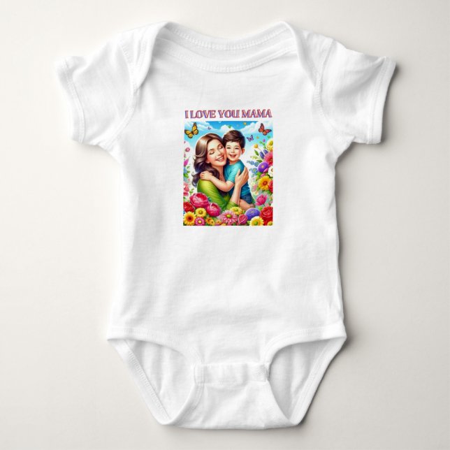 KROPPSSTRUMPÅS Jag älskar dig mamma T Shirt (Framsida)