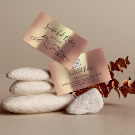 Kroppsvårdsskulptering QRCODE Black Ro Modern Visitkort