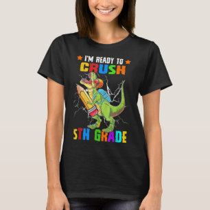 Krossa 5:e klass dinosaur ryggsäck pennor tillbaka t shirt