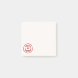 Krossa Certifierat Gullig Post-it Block