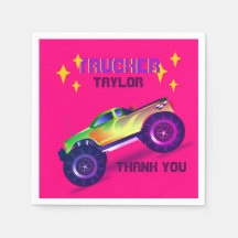 Krossa den MONSTER LASTBIL Girls Rosa Tack