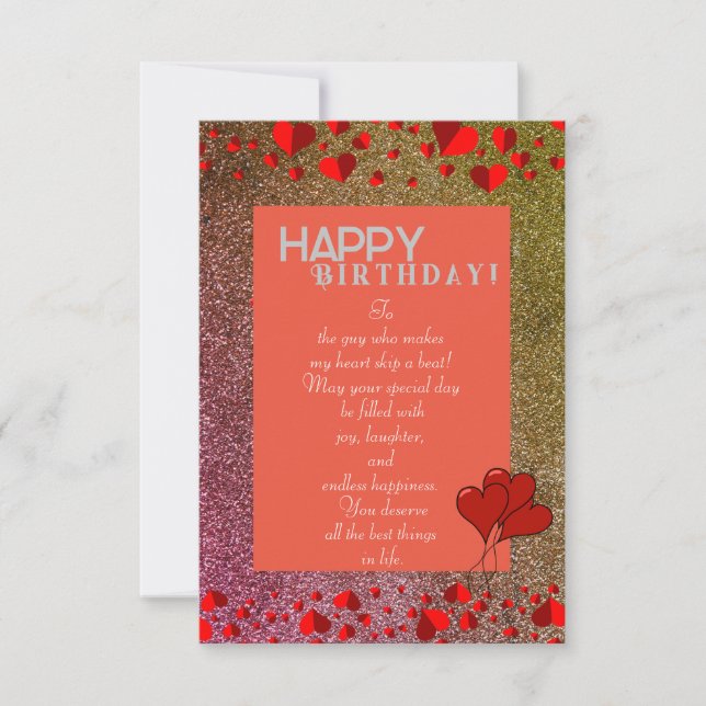 krossa födelsedag kort (Framsida)