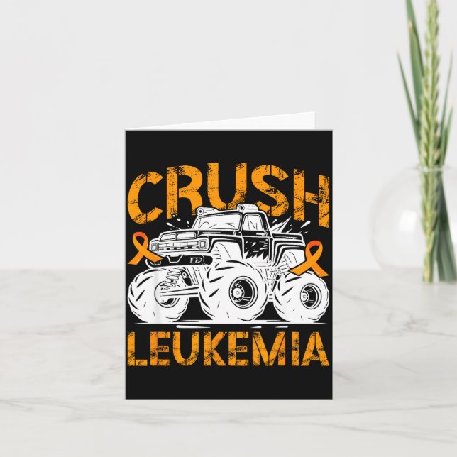Krossa leukemi medvetenhetsmånad leukemi krigare  kort (Framsida)