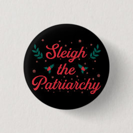 Krossa Patriarkatet Feministisk Jul Knapp