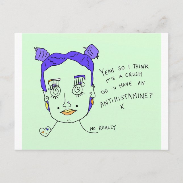 Krossa | Skriv ut vykort | #overhear (Framsida)