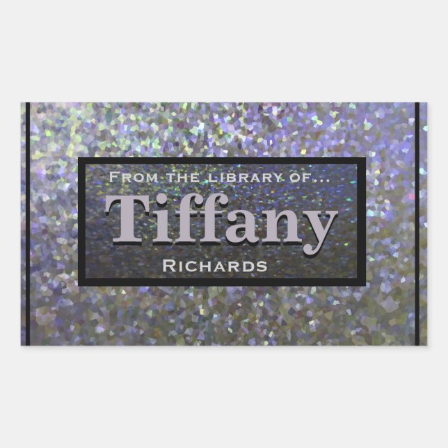 Krossad Abologne-utseende Rektangulärt Klistermärke (Framsida)