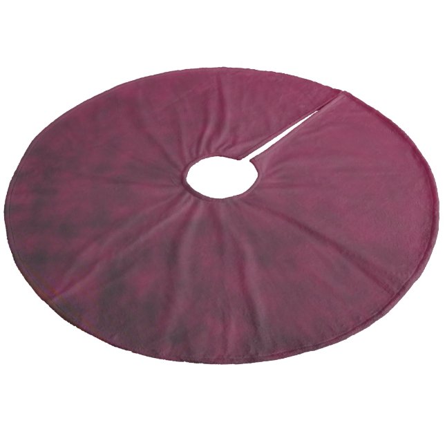 Krossad Blomma Julgransmatta Fleece (Vinklad)