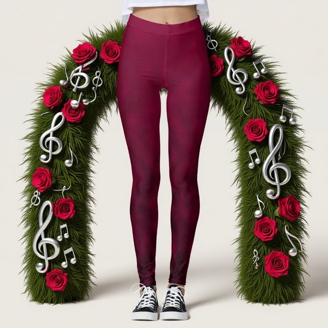 Krossad Blomma Leggings (Skapare uppladdad)