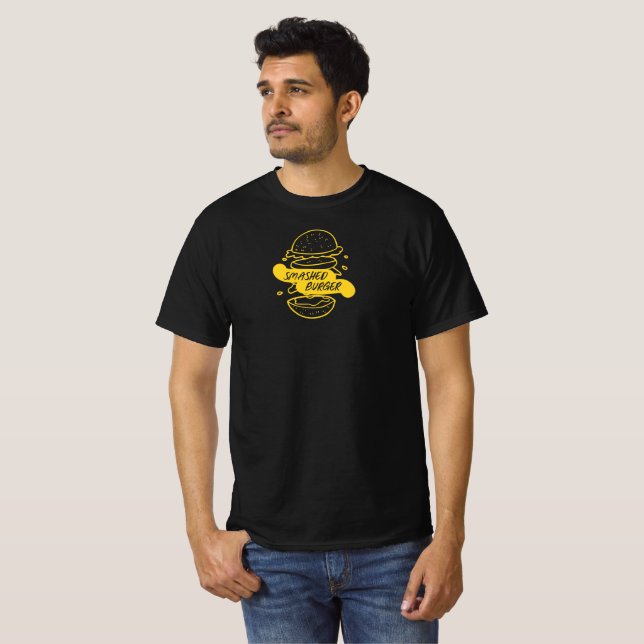 Krossad Burger T Shirt (Hel framsida)