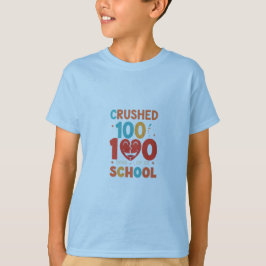 Krossade 100 dagar i skolan - Kids Achievement T Shirt