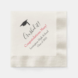 Krossade den! Personlig Studenten Napkins 2025 Pappersservett