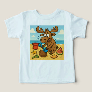 Krossande kokosnötter – Rolig strand T-shirt för b