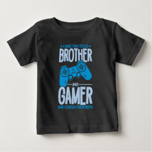 Krossar Två Titlar Bror och Spelare T Shirt