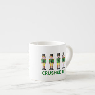 Krossat det för julespresso för nötknäppare ro espressomugg