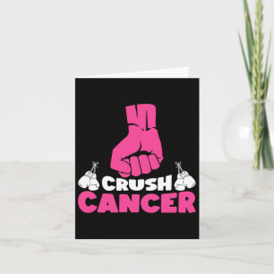 Krosscancer Boxing Rosa Ribbon Breast Cancer Awar Kort