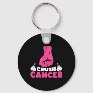 Krosscancer Boxing Rosa Ribbon Breast Cancer Awar Nyckelring