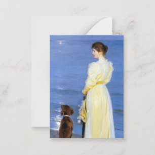 Kroyer - Artisternas fru och Hund av Shore Anteckningskort