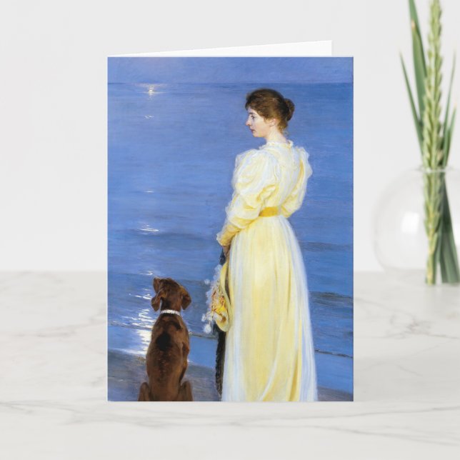 Kroyer - Artisternas fru och Hund av Shore Kort (Framsida)