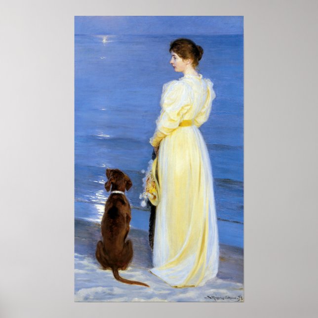Kroyer - Artisternas fru och Hund av Shore Poster (Framsidan)