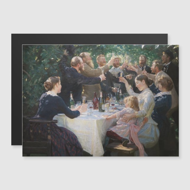 Kroyer - Hip, Hip, Hurra! Magnetkort (Fram/baksida)
