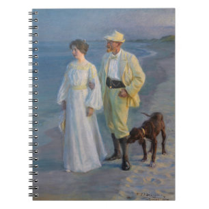 Kroyer - Konstnären och hans fru på Beach Anteckningsbok